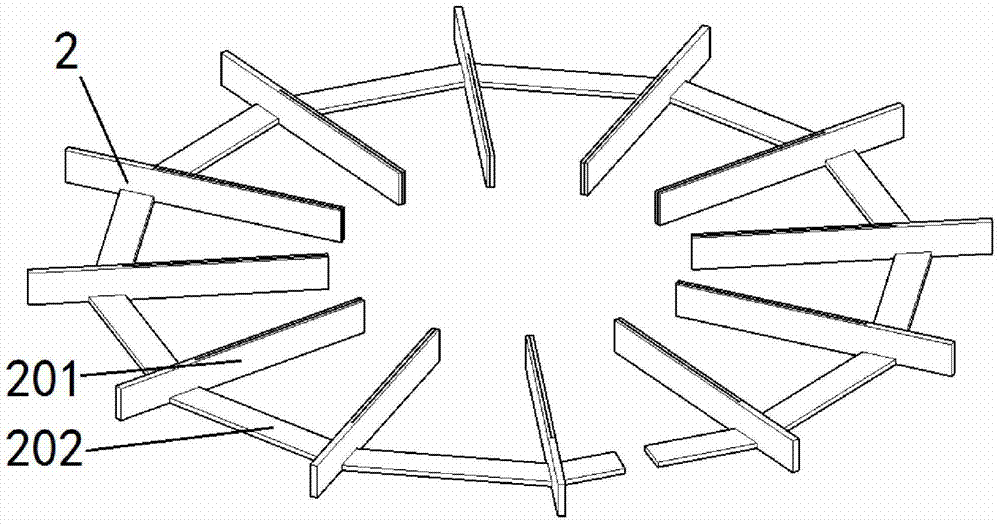 Confluence and supporting structure of a dry-type reactor