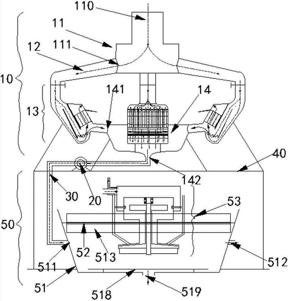 Complete equipment for pre-desliming floatation