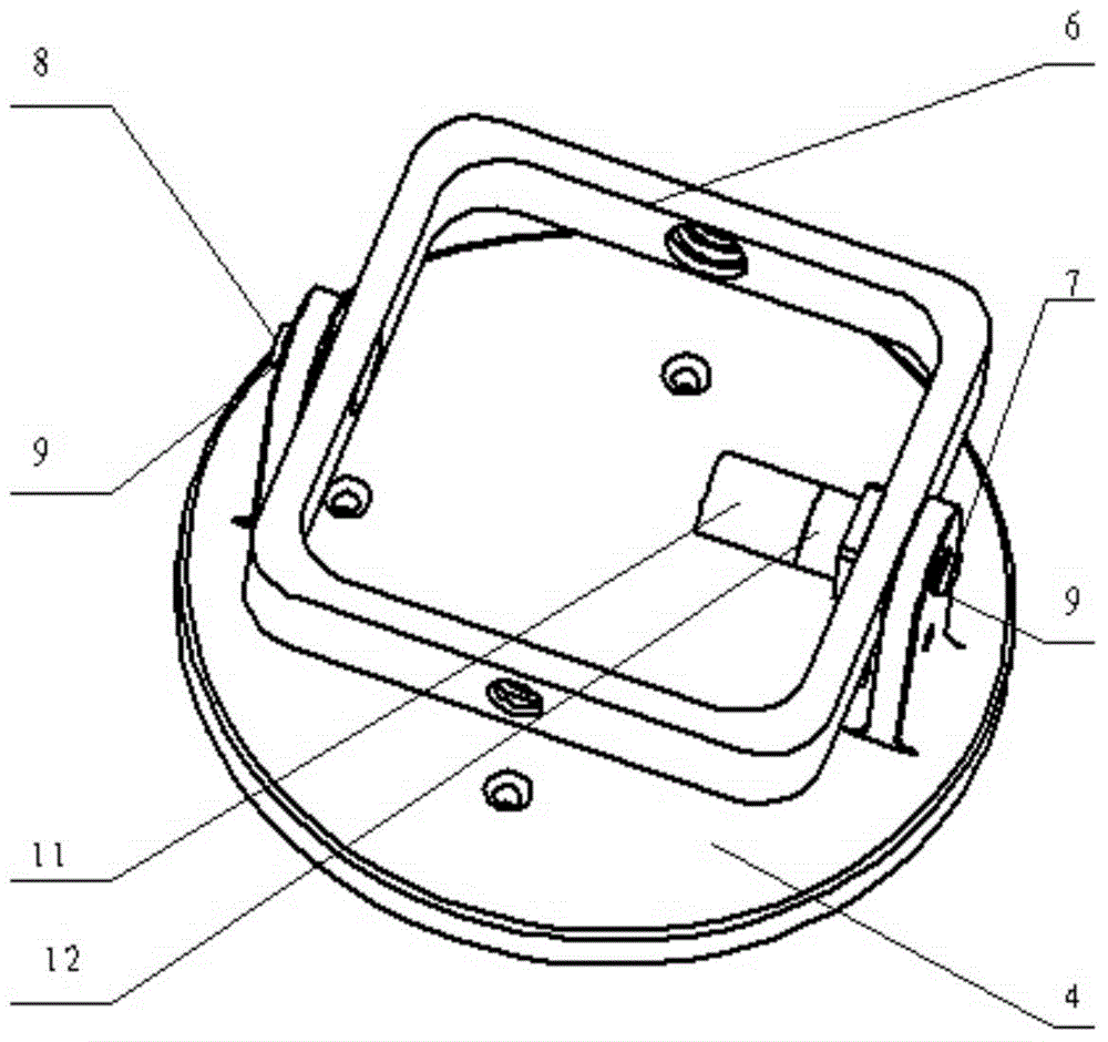 Three-degree-of-freedom rotating platform