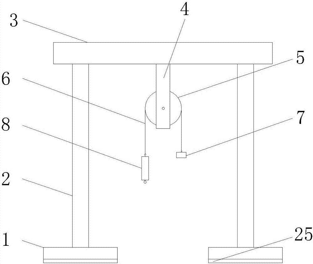 Mechanical teaching aid convenient for students to demonstrate