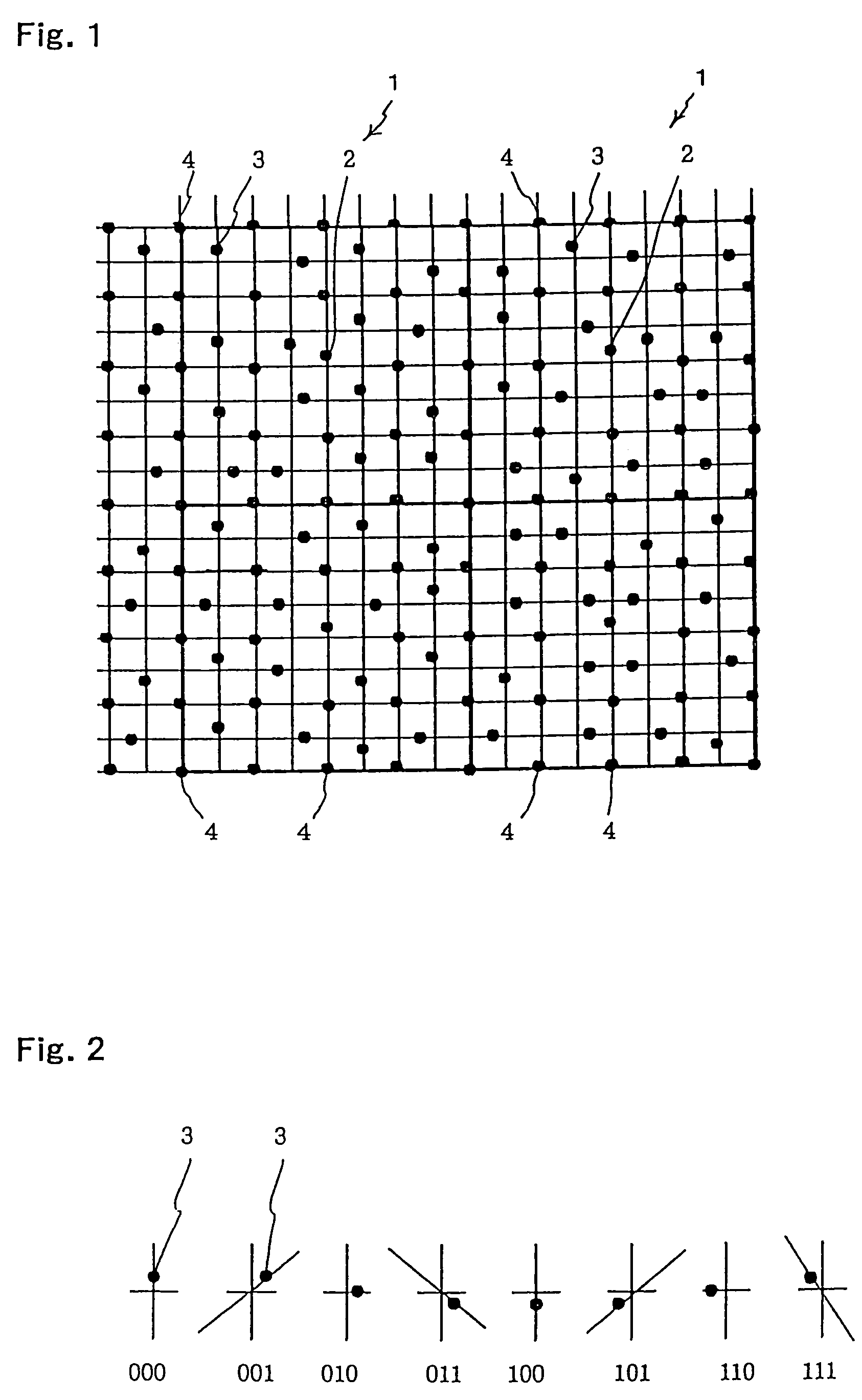 Information input/output method using dot pattern