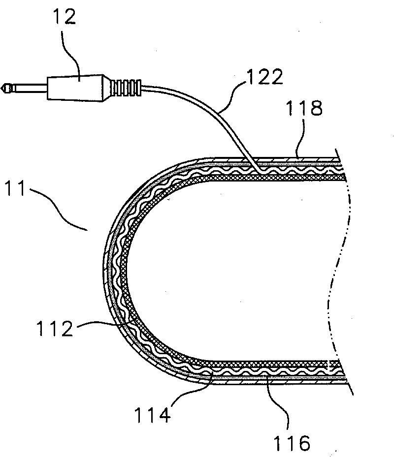 Glove liner with electric heating equipment