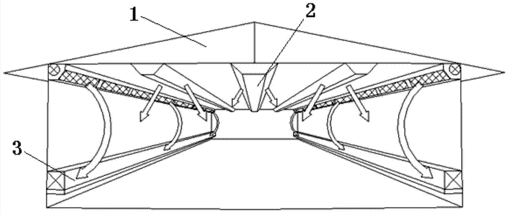 Ventilating system for cross infection preventing closed animal house