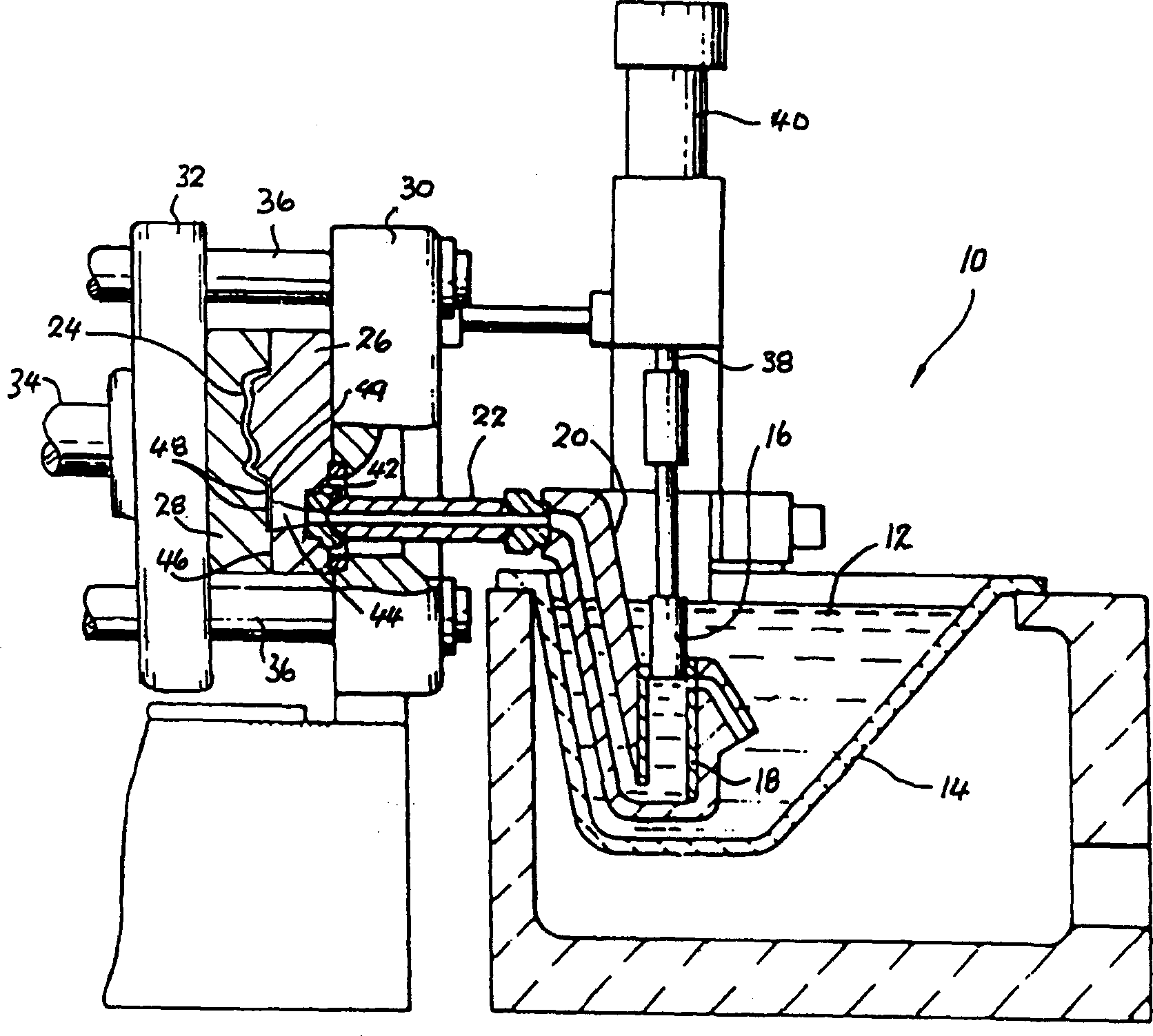 Hot sprue system for diecasting