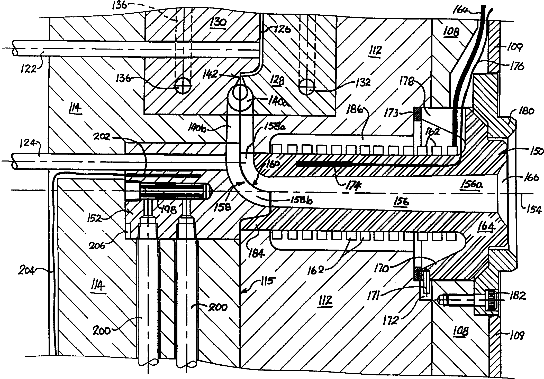 Hot sprue system for diecasting