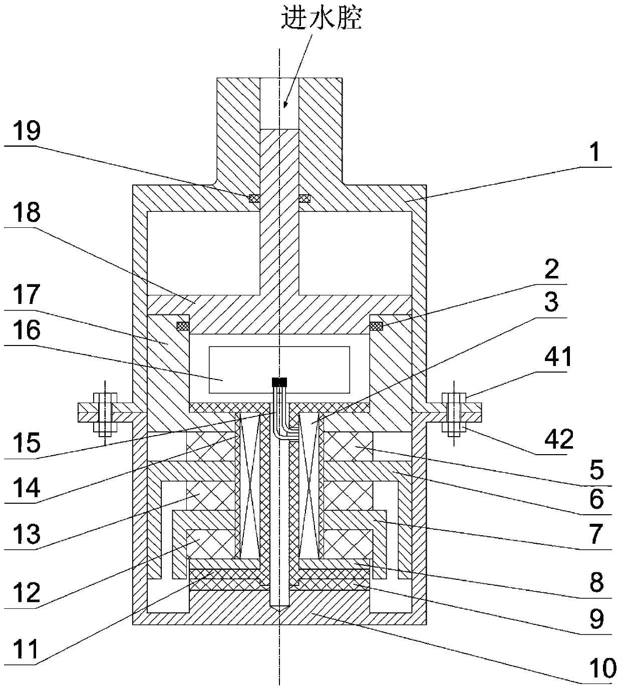 Underwater pressure sensor based on magneto-rheological effect