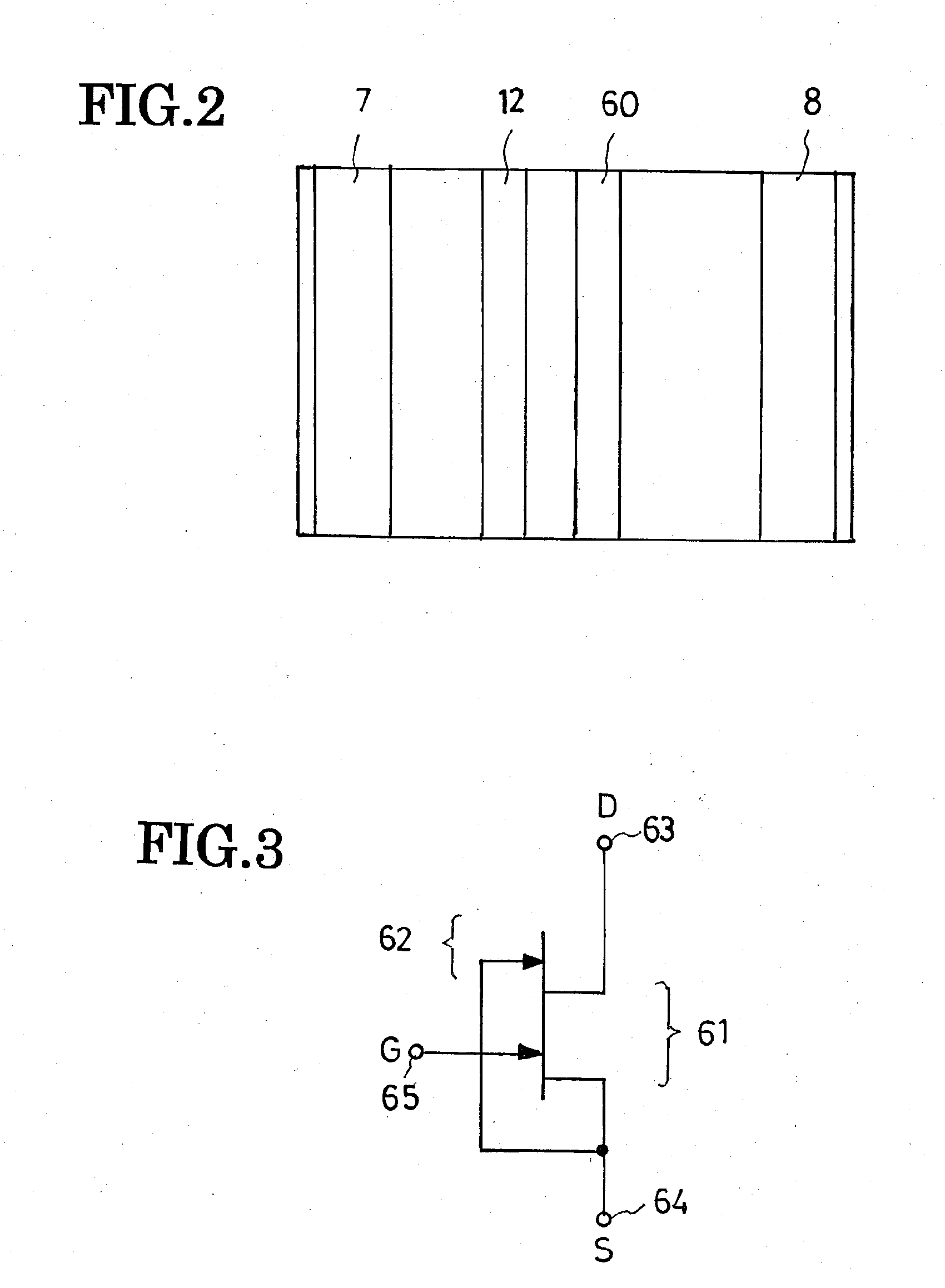 Monolithic integrated circuit of a field-effect semiconductor device and a diode