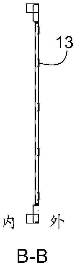 Building wall module, movable house with same and manufacturing method of module