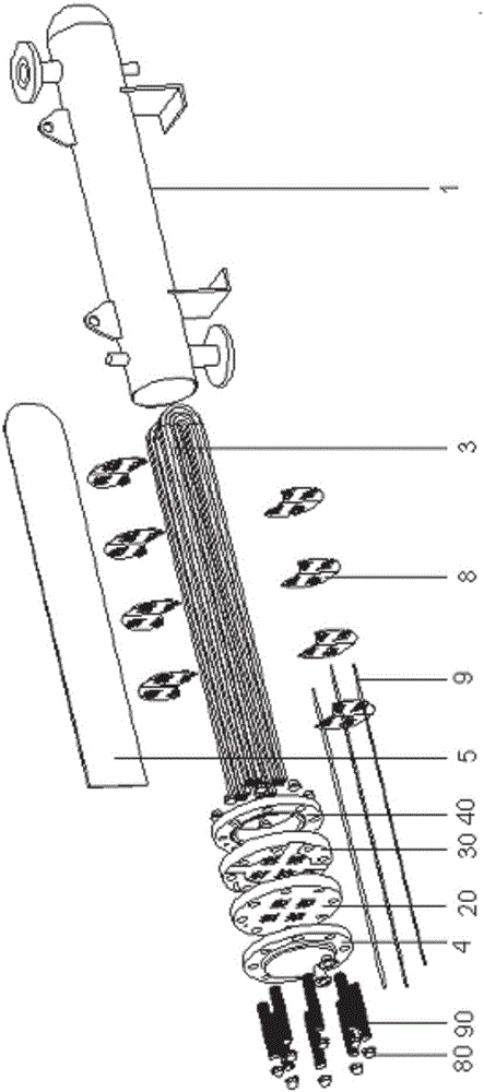 Multi-shell-side shell-and-tube heat exchanger