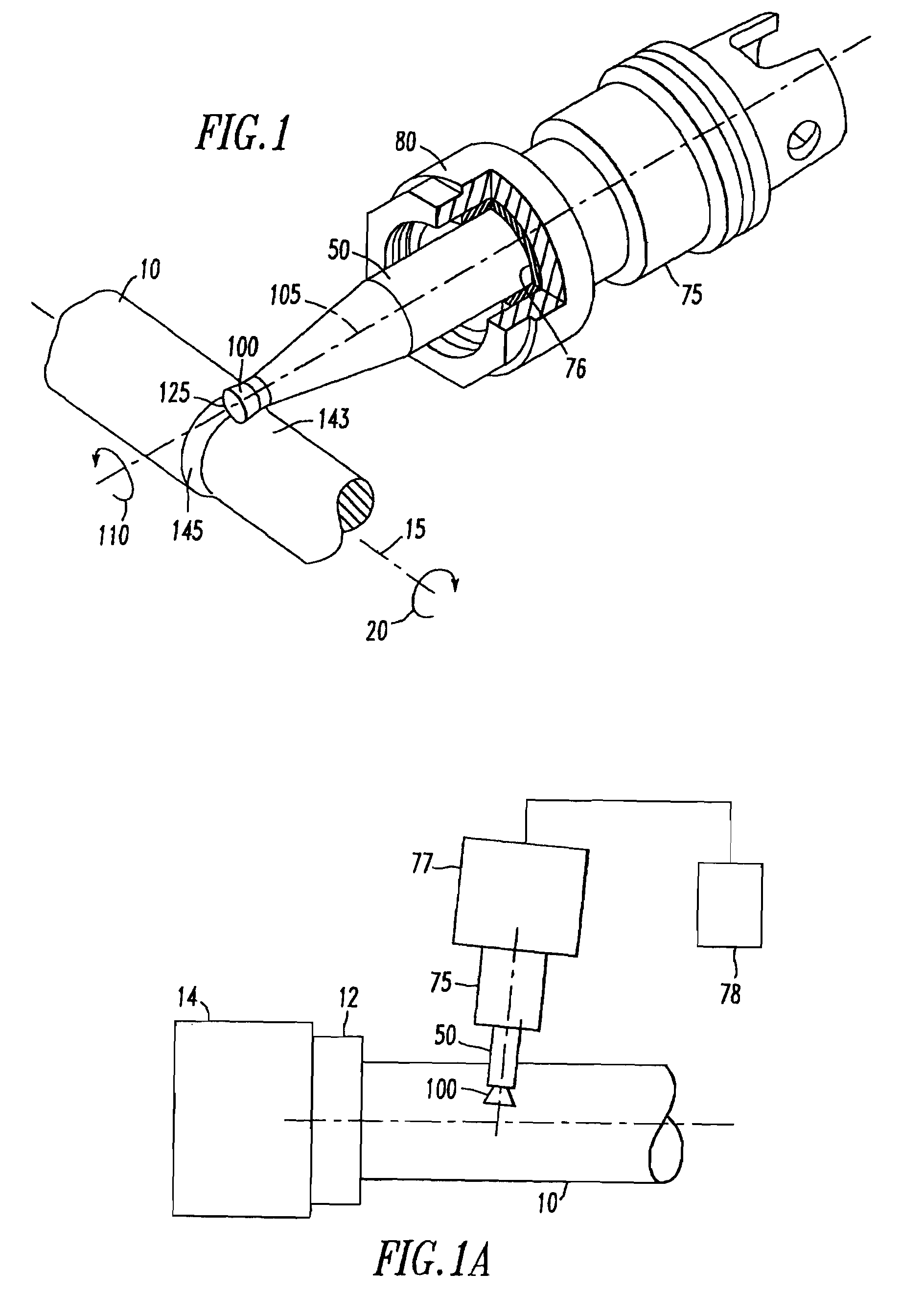 Assembly for rotating a cutting insert during a turning operation and inserts used therein