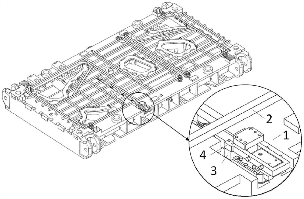 Blanking die frame structure