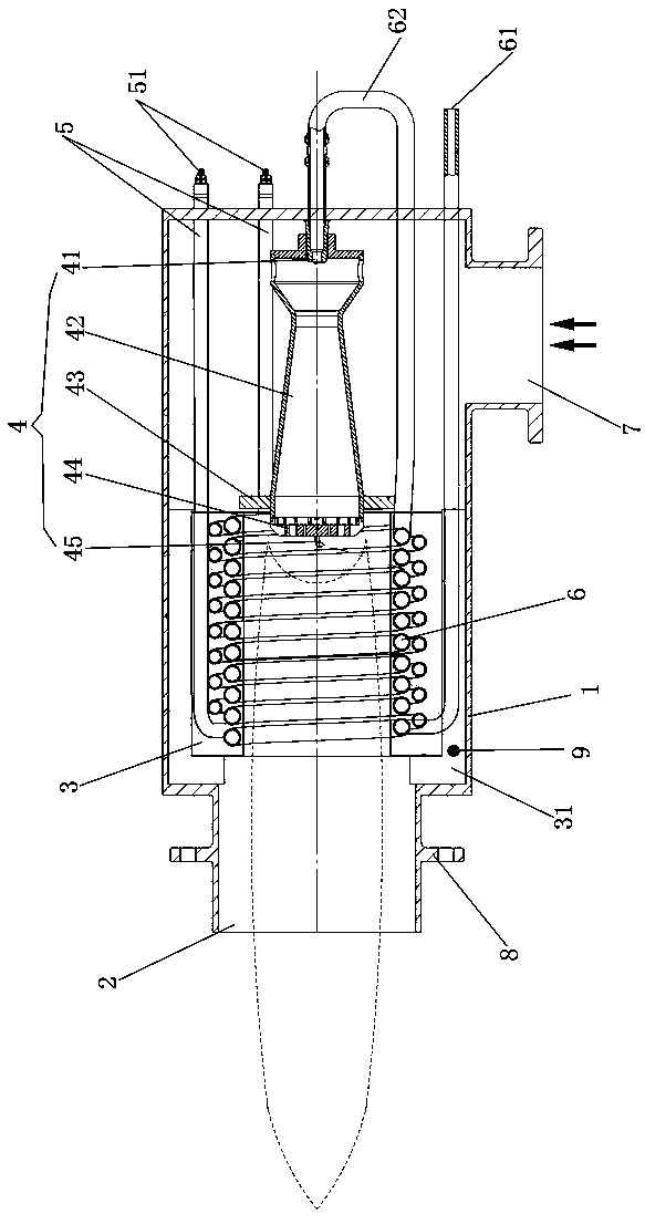 Gasification combustor of industrialized alcohol-based fuel