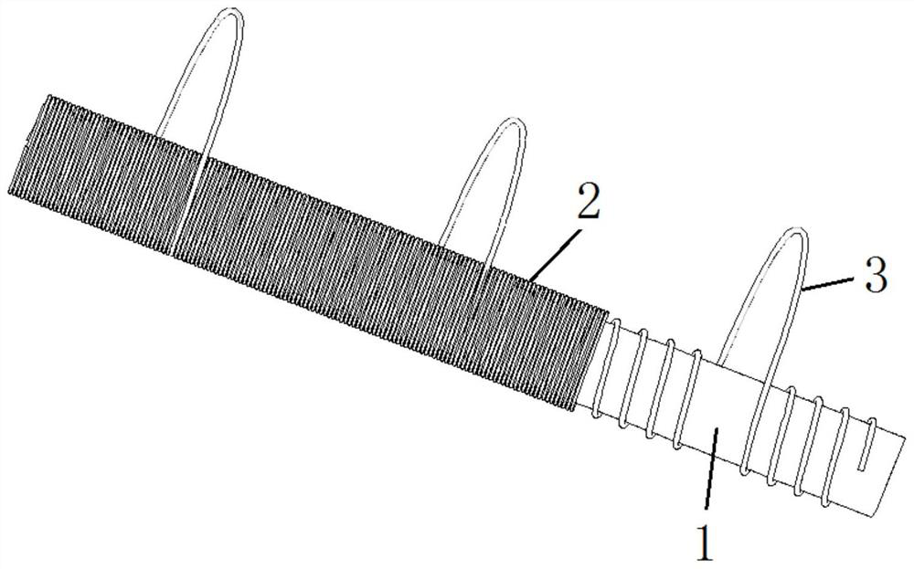 Fiber discharge electrode and preparation method thereof