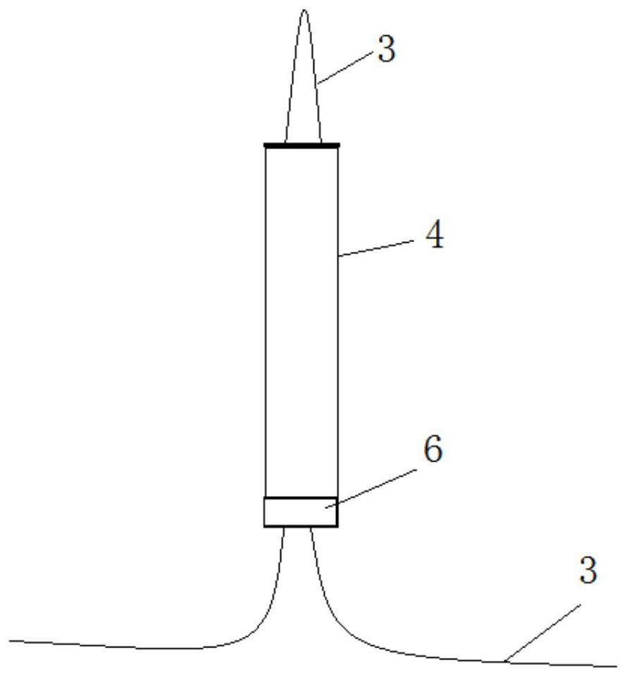 Fiber discharge electrode and preparation method thereof