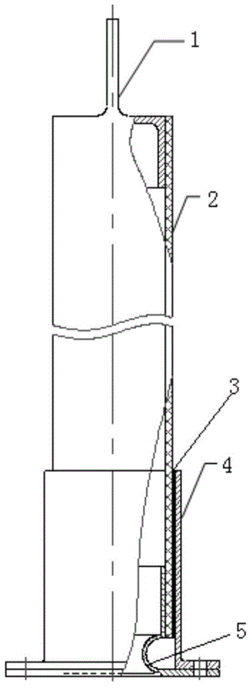 Shear type damping tube having vibration damping performance and vibration damping adapter