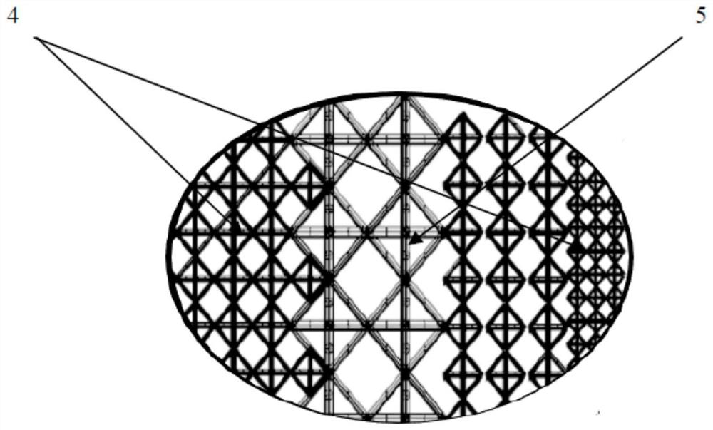 A method for manufacturing a multi-material porous distal femur implant