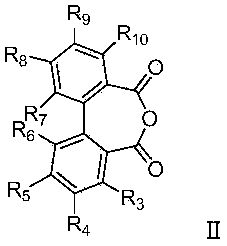 Biphenyl bisamide compound as well as preparation method and application thereof