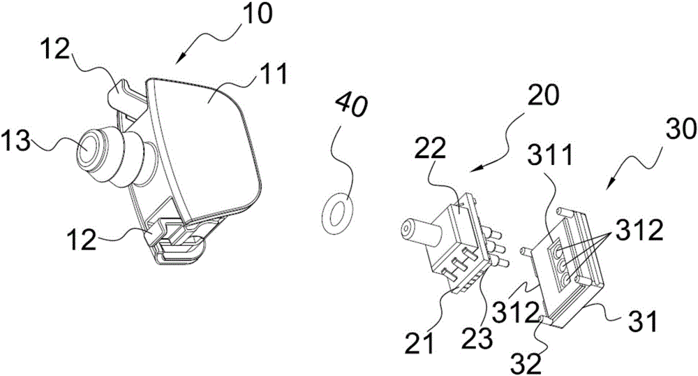 Noise airflow collecting module detachably connected with portable medical treatment monitoring equipment