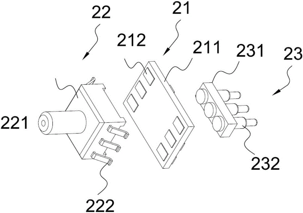 Noise airflow collecting module detachably connected with portable medical treatment monitoring equipment