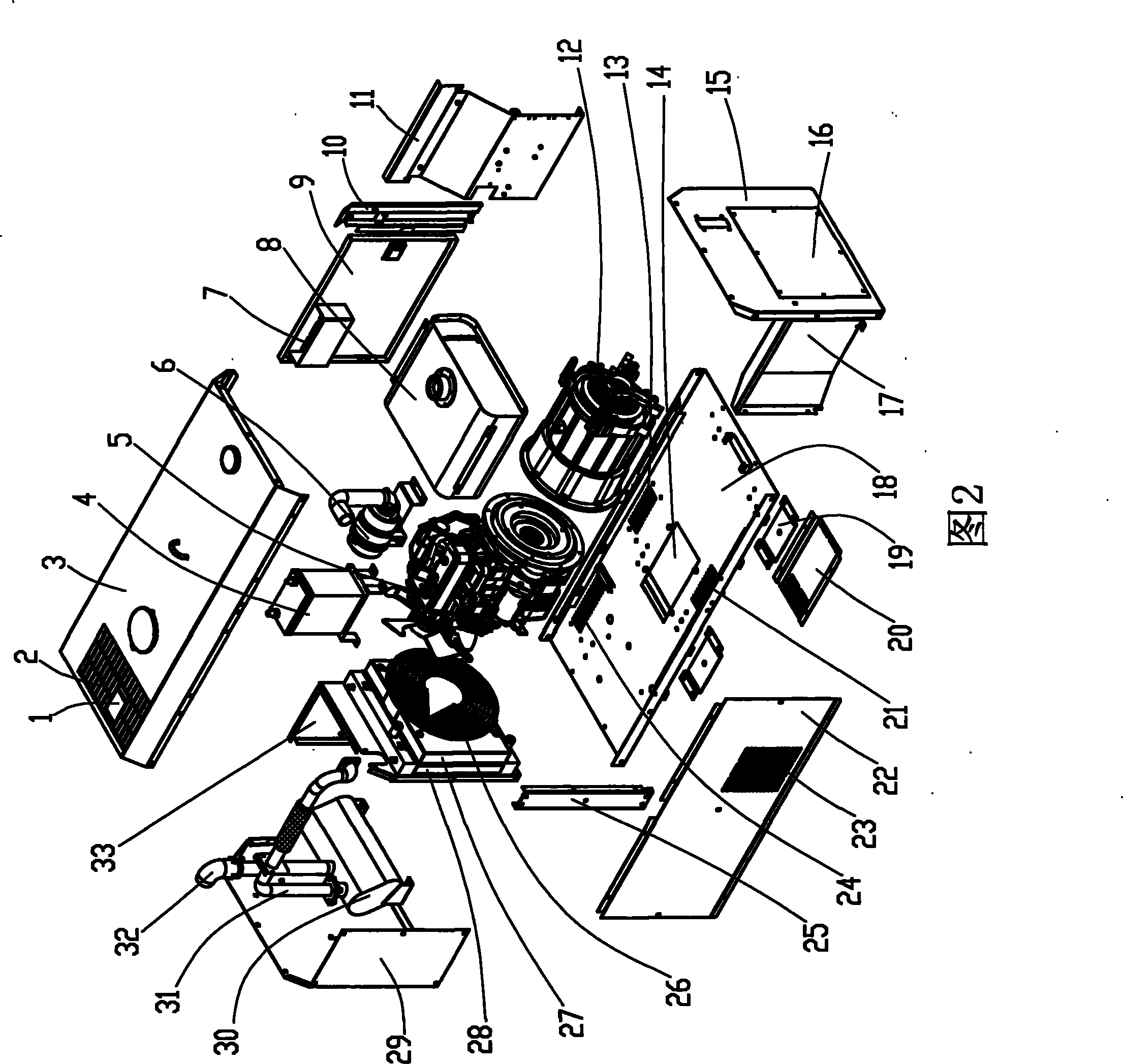 Engine electric generator unit