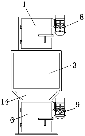 Intelligent type turnover plate type dual-layer dust discharge valve