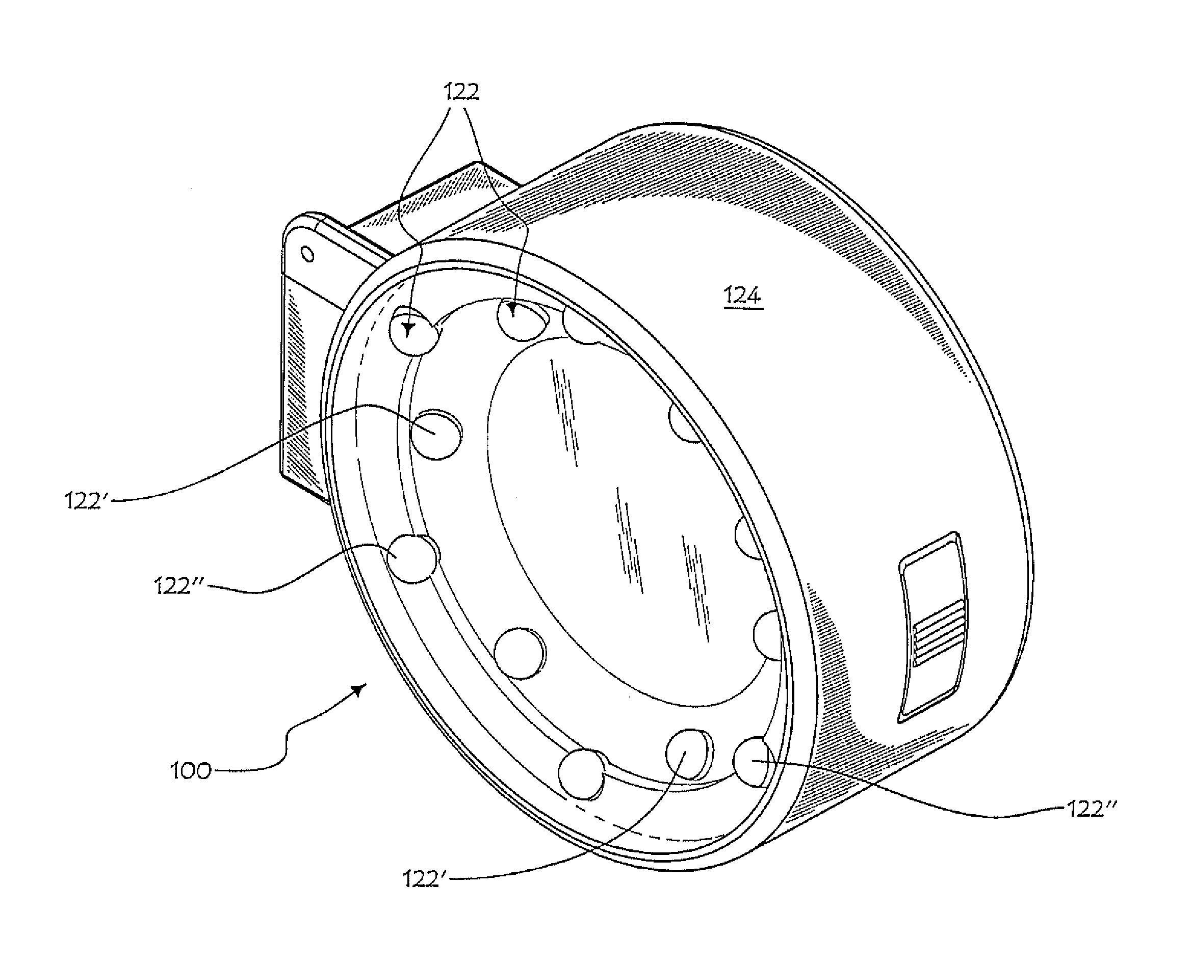 Loupe and lighting assembly for camera sensor dust detection