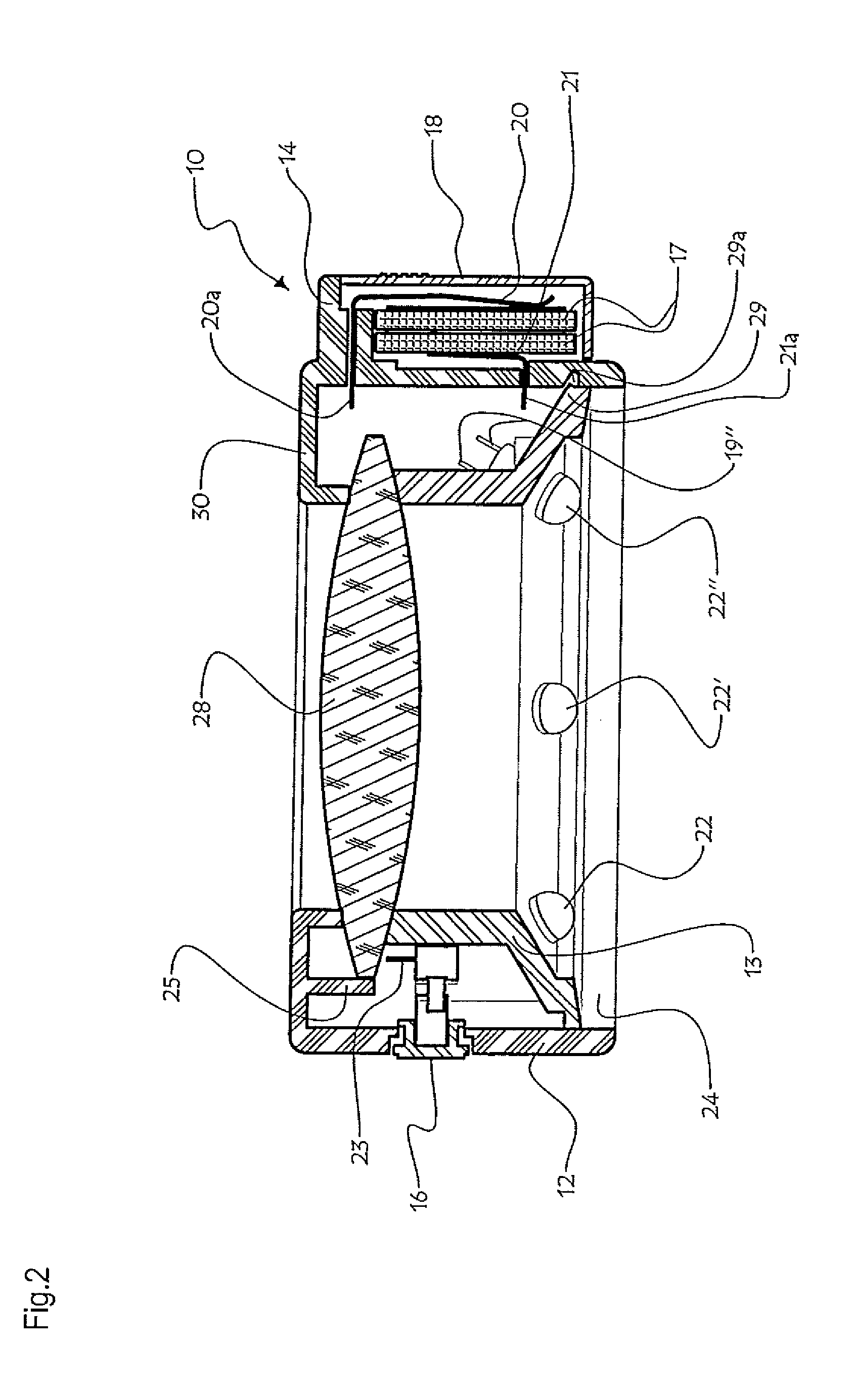 Loupe and lighting assembly for camera sensor dust detection