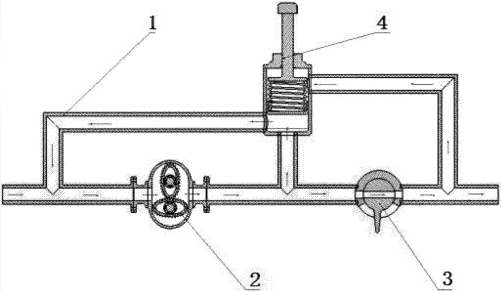 Direct acting fuel oil metering device and metering method thereof