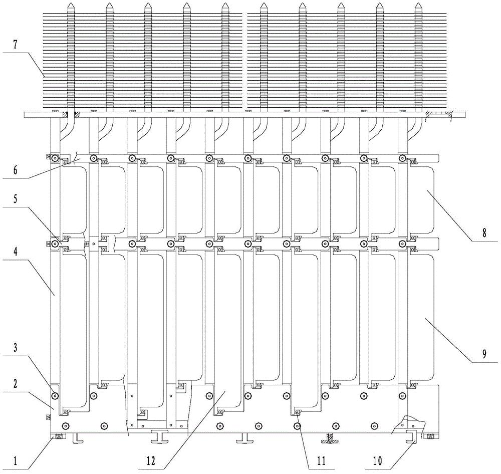 Heat pipe radiating module for ship power supply