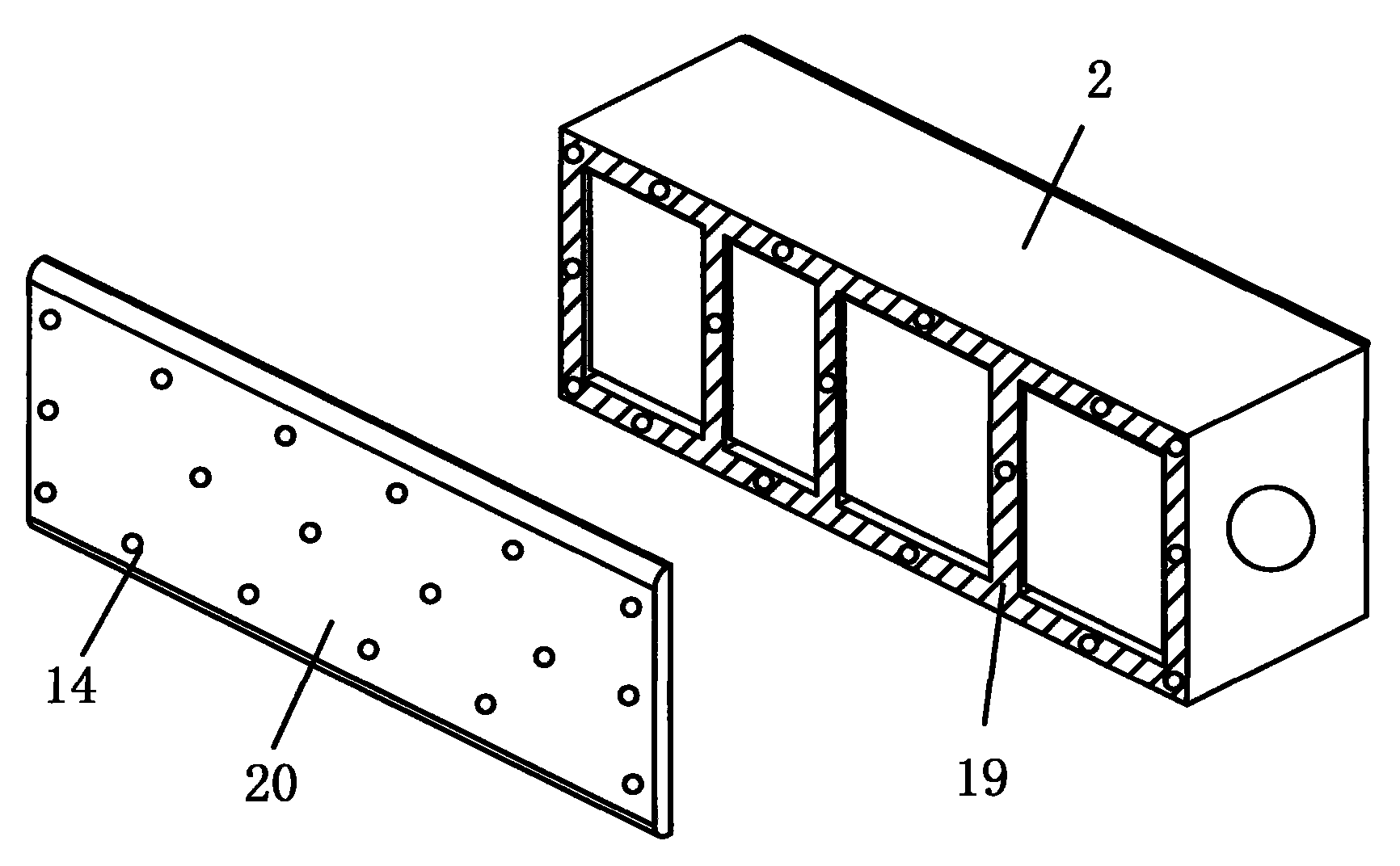 Purifying treatment system for pollution gases and particles