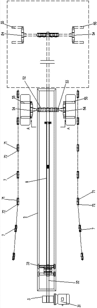 Mechanical carrying device for stereo garage