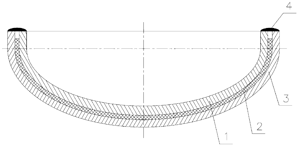 Punch forming method of thin-wall end socket