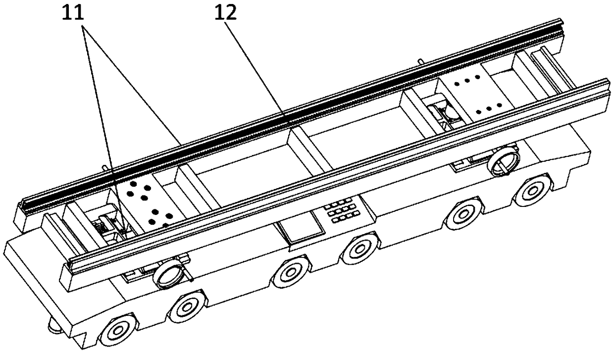 A translation and turnover device for alternately pulling and supporting cylindrical parts