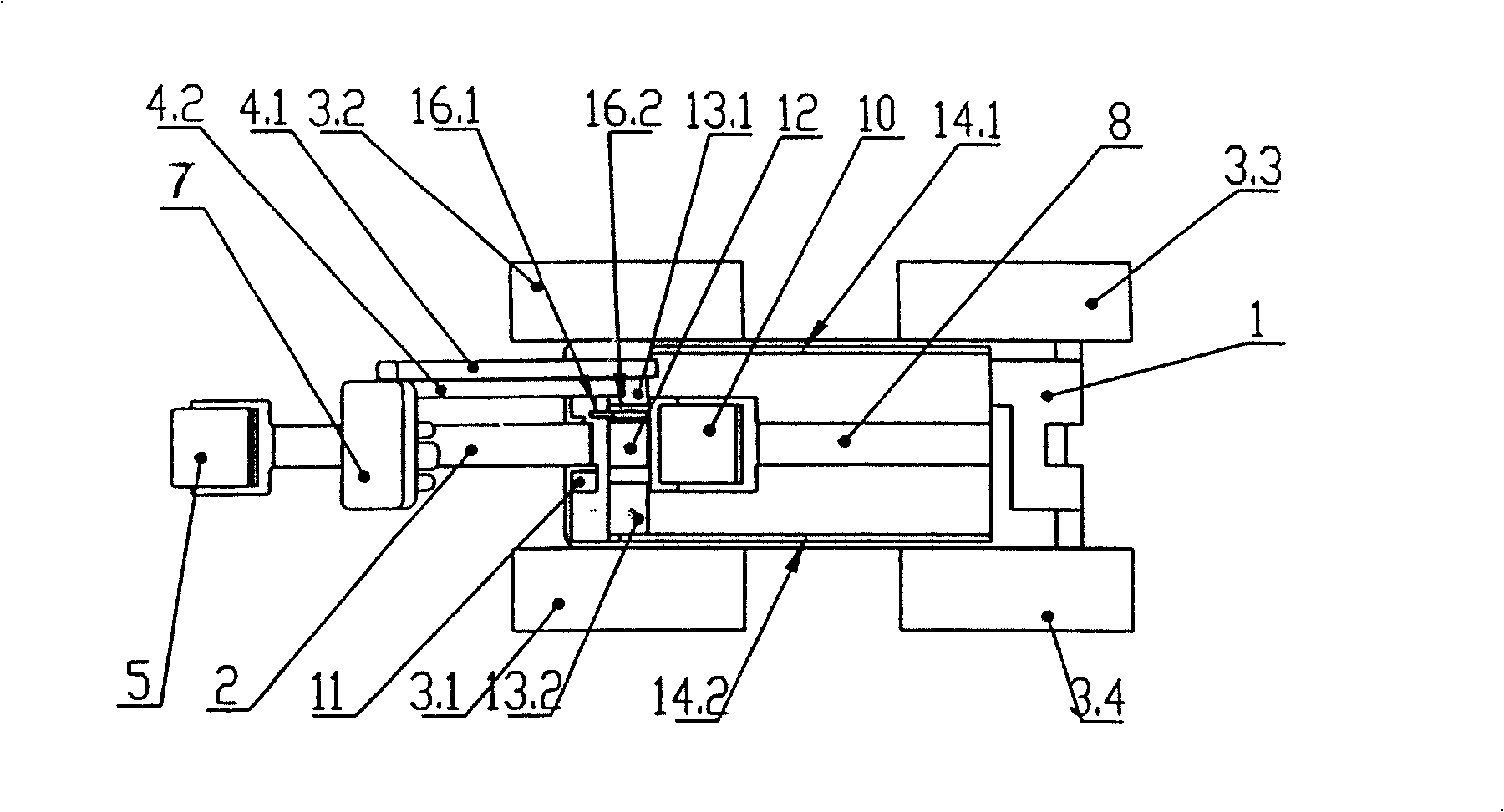 Wheel, leg, bounce mechanism combined mobile robot