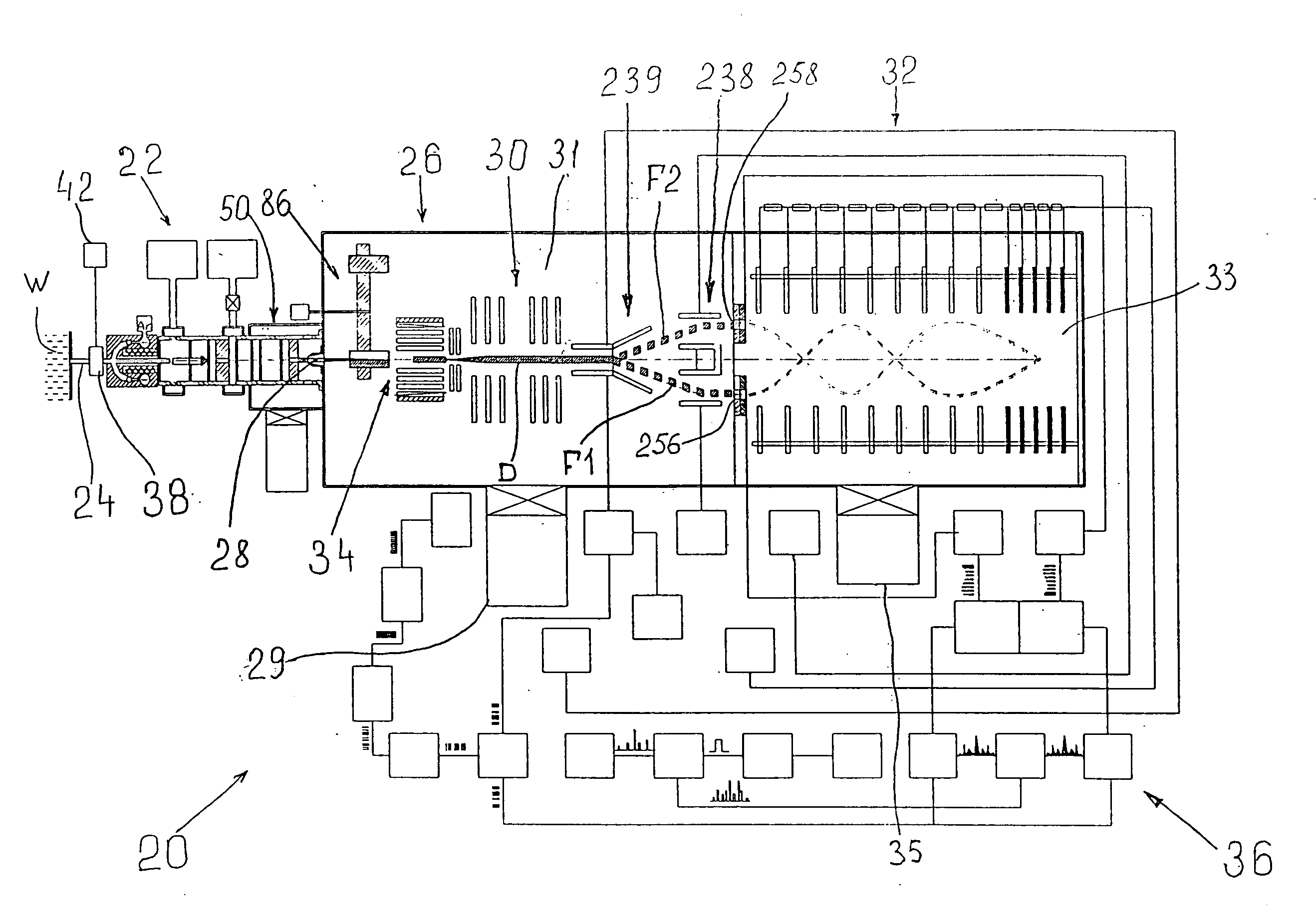 Aerosol mass spectrometer for operation in a high-duty mode and method of mass-spectrometry