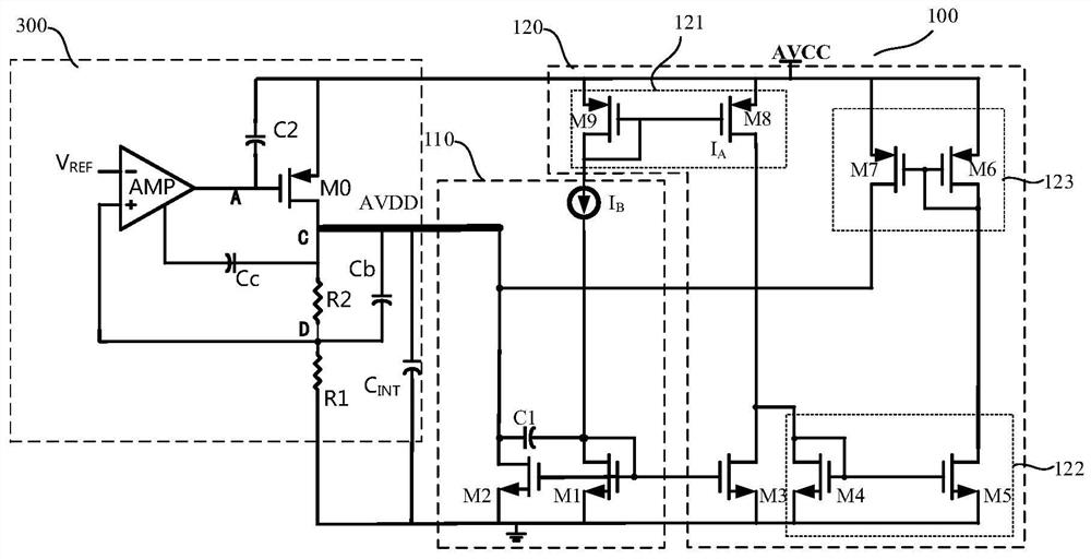 Capacitance multiplication circuit and linear voltage regulator