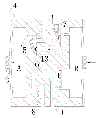 Piezoelectric pump with novel semi-active valve