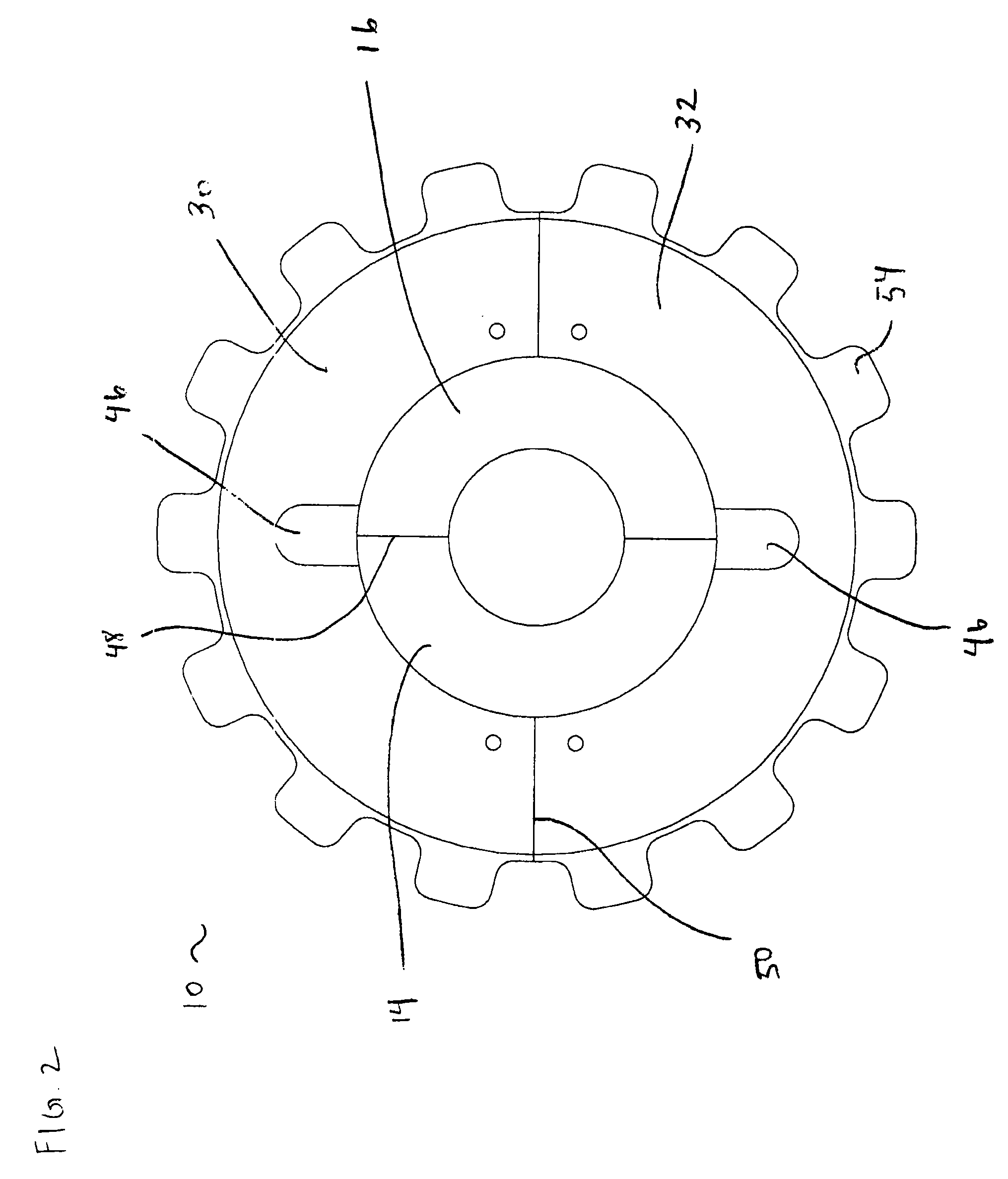 Snap together split sprocket