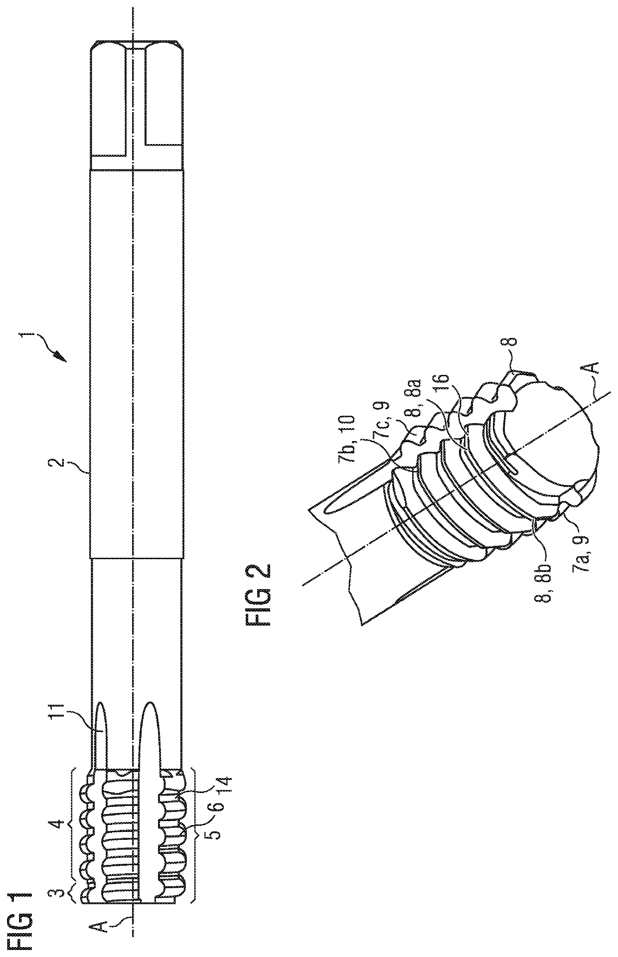 Tool for chipless production or finishing of a thread, method for producing the tool and method for producing a thread