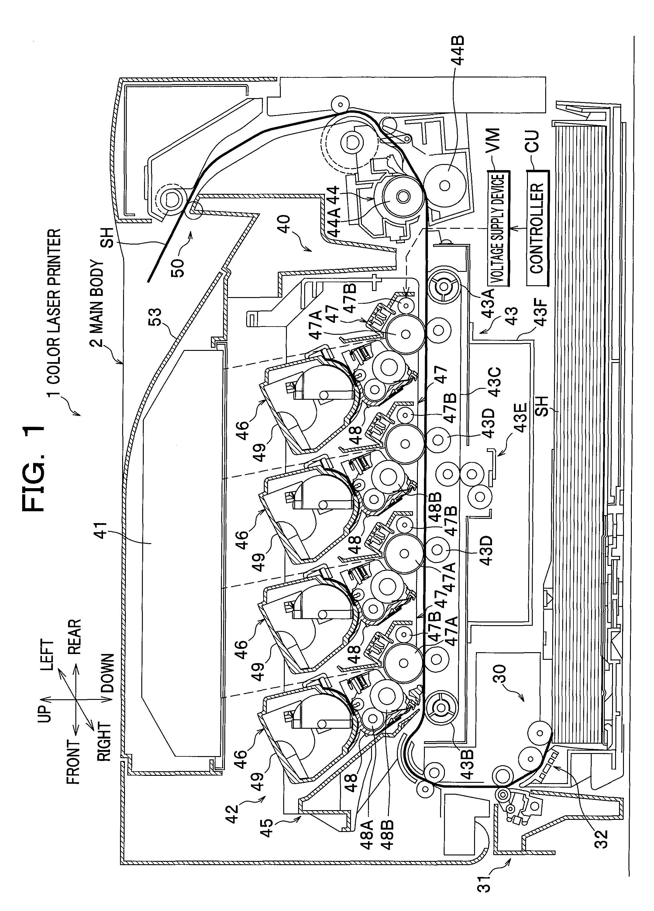 Image forming apparatus with a developer circulation mechanism