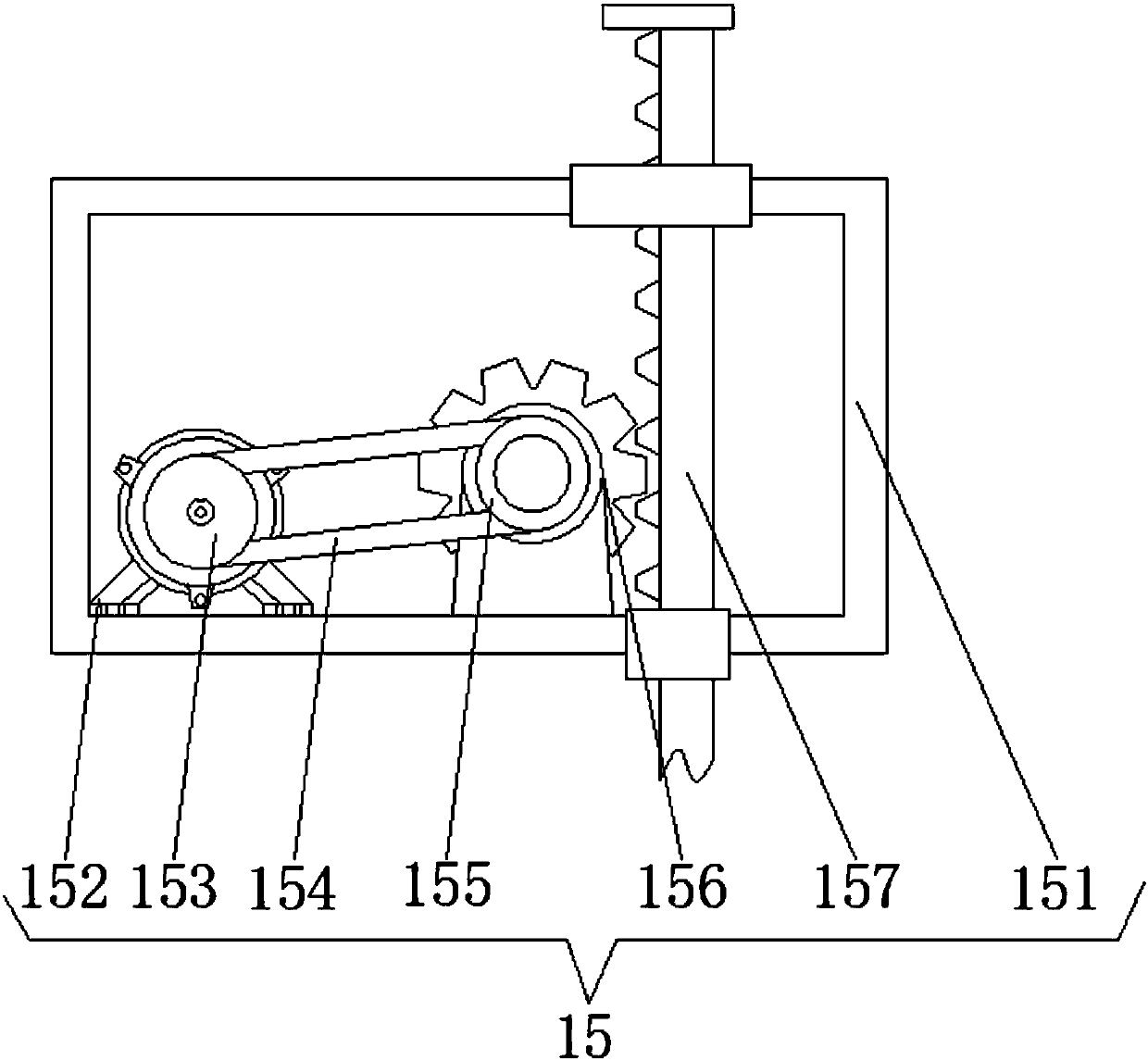 Separated type plastic extruding machine convenient to use