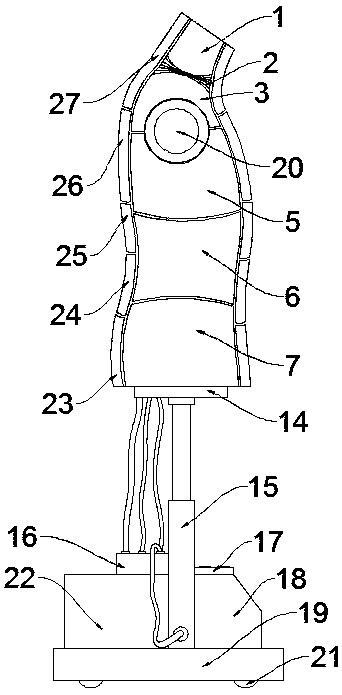 Cloth support mannequin for clothing design