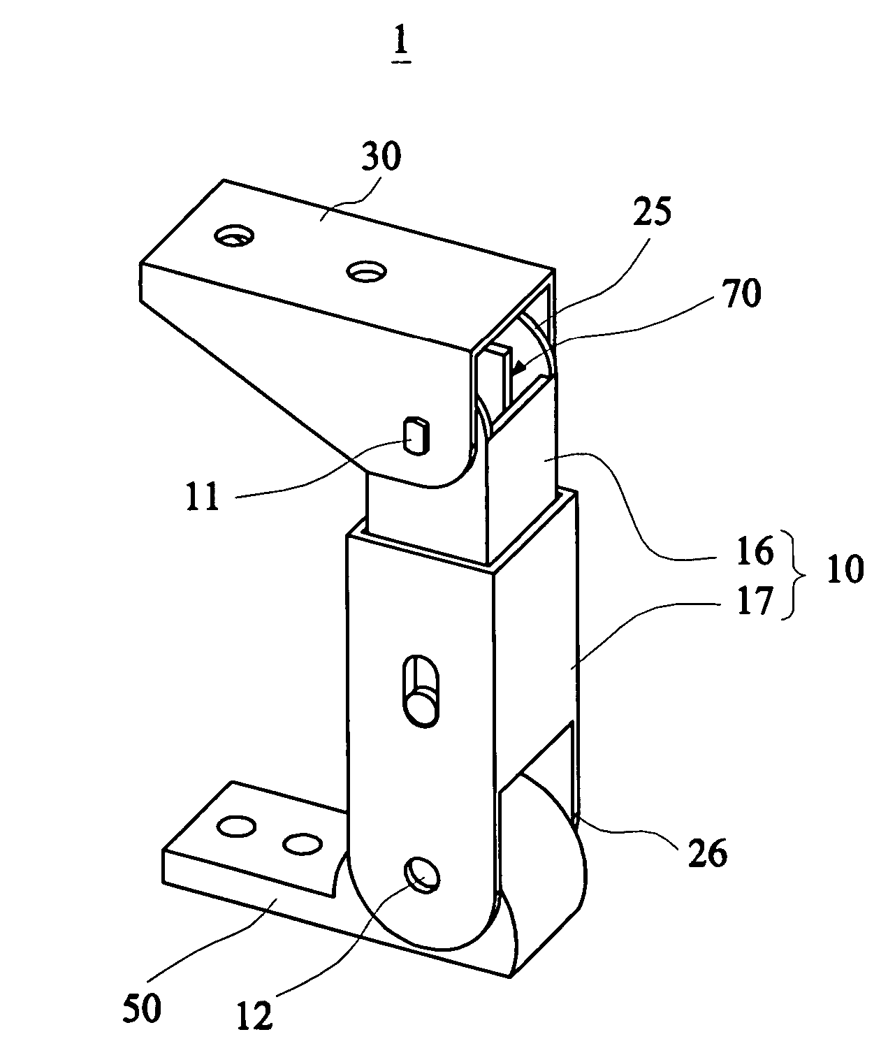 Self-locked hinge device