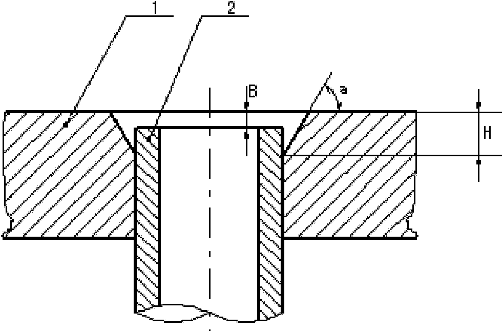 Method for welding heat exchanger tube plate and welding joint of heat exchange tube