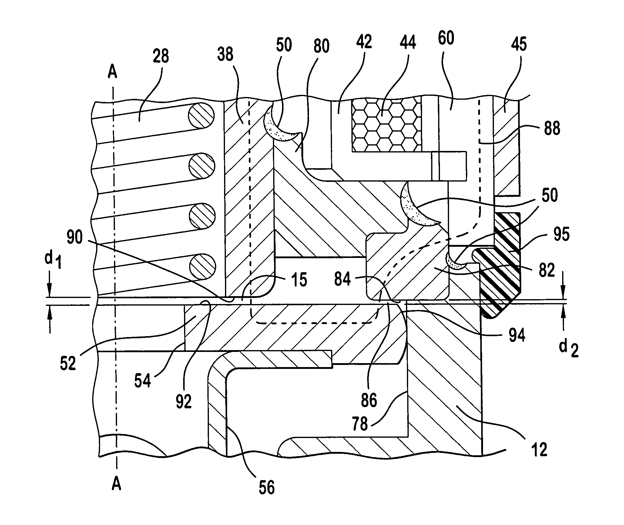 Modular fuel injector with di-pole magnetic circuit