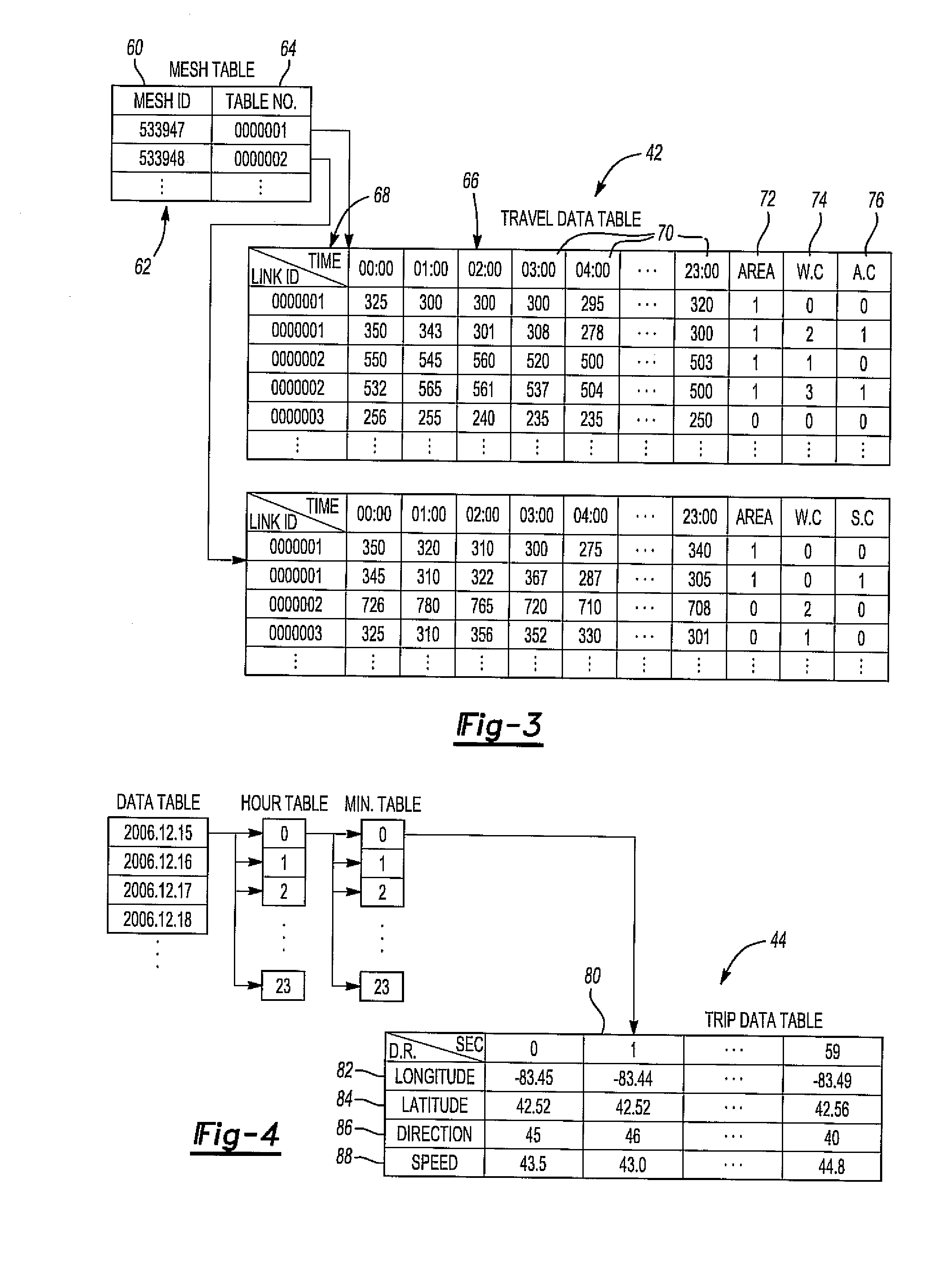 System and method for updating a statistical database in a vehicle navigation system