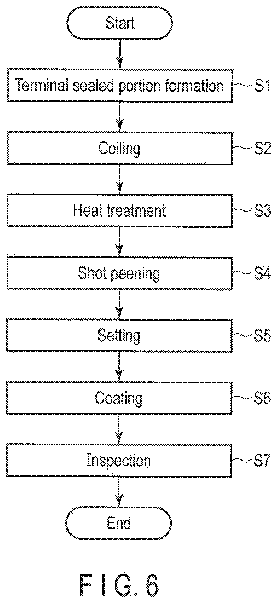 Method of manufacturing a hollow spring member