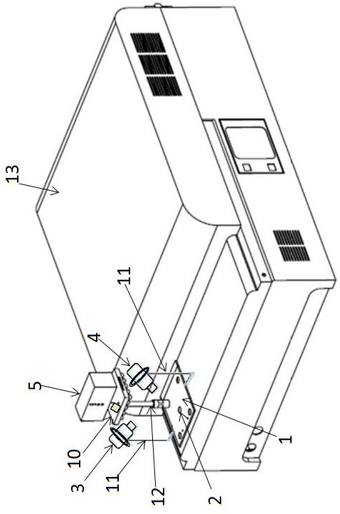 High-speed spectrometer safety monitoring device and method based on image processing