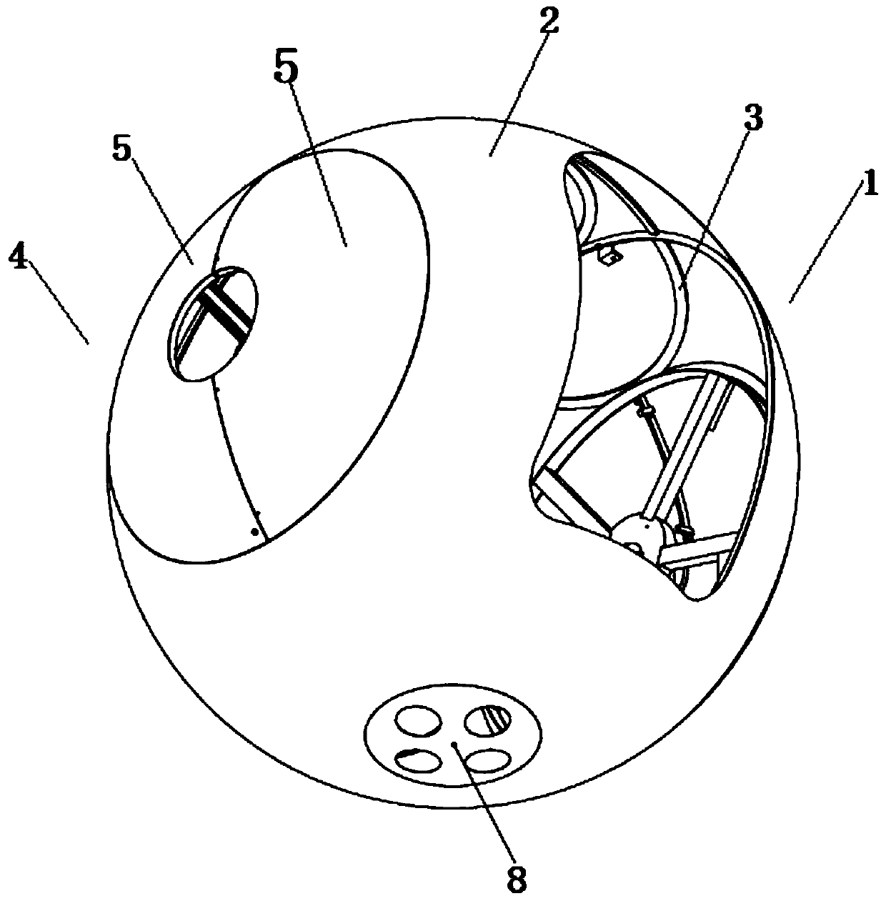 A spherical cabin and its forming method