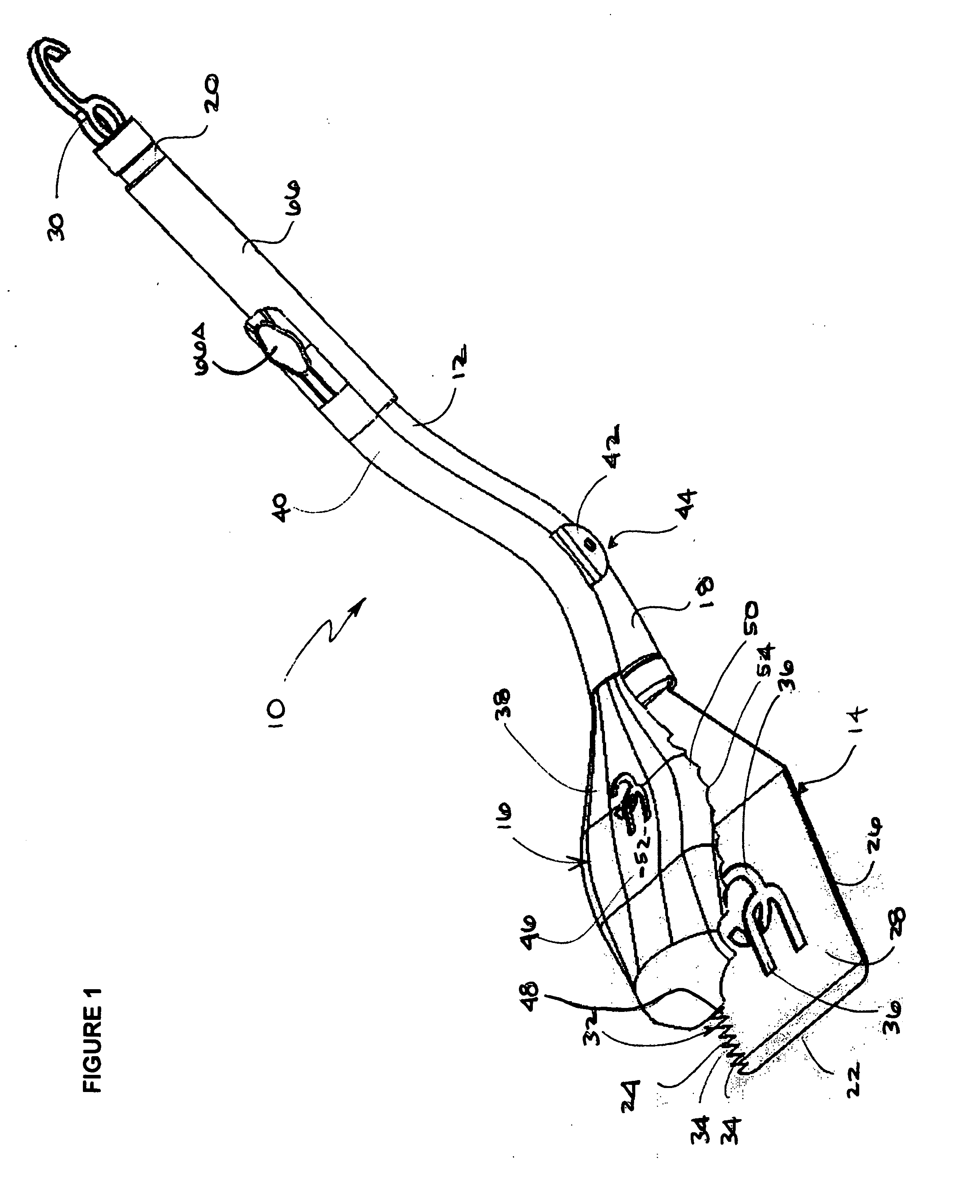 Combination spatula and tong device for handling food